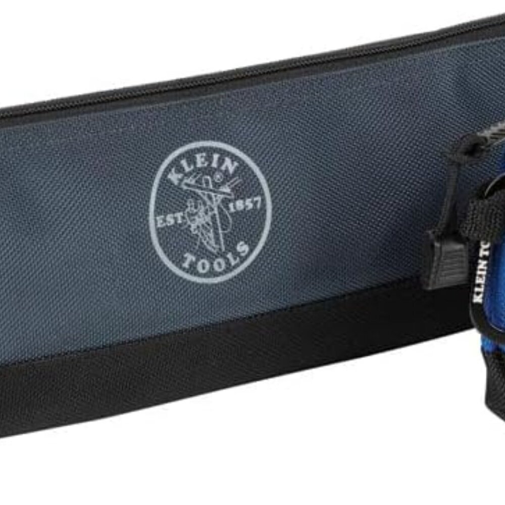 55559 Stand-Up Zipper Bag Tool Pouch with Carabiners, 7-Inch Blue and 14-Inch Gr